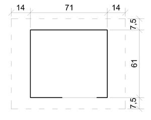 Outdoor Wooden <strong>Dog</strong> <strong>Kennel</strong> - <strong>Small</strong> Breed <strong>Dog</strong> House, Waterproof Roof, 76 x 99 x H80 cm, Size S - TIMBELA M401-1 - Product Image 4