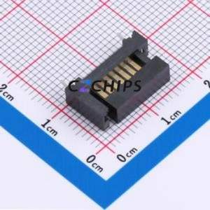 SATA-701-M07S1BR-A Hard Drive Connector (SAS/SATA/M.2) SMD Connector SATA Male 7P Vertical Mount - Product Image 1