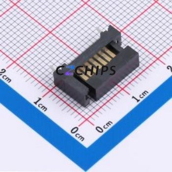 SATA-701-M07S1BR-A Hard Drive Connector (SAS/SATA/M.2) SMD Connector SATA Male 7P Vertical Mount