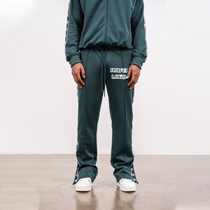 Bán Buôn Tùy Chỉnh Giản Dị Thời Trang Phố Cổ Điển Pháp Terry 100% Cotton Side Sọc Thẳng Chân Dưới Vào Jogger Theo Dõi Quần - Product Image 2