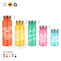 Gobelet de sport transparent portable de 1200 ml/950 ml/700 ml/530 ml/414 ml pour l'école, la salle de sport, bouteille d'eau