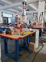 Machine à embosser haute fréquence à double tête et pédale, 21 kVA, pour marques, logos, étiquettes, performances exceptionnelles