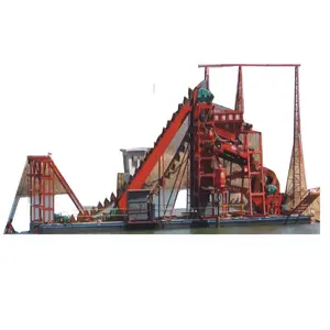 Keda macchinario da miniera ad alta efficienza diamante secchio da miniera catena draga oro draga barca in vendita