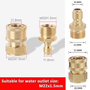 Portable Washer Adapter Hose <b>Quick</b> Fitting Connection Brass Garden Hose <b>Quick</b> <b>Connector</b> Fitting - Product Image 2