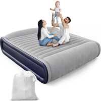 Matelas pneumatique de luxe, lit double gonflable, lit pneumatique auto-gonflant avec pompe intégrée, matelas pneumatique