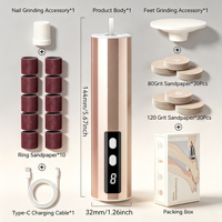 Perceuse à ongles électrique 2 en 1, ensemble portable de manucure et pédicure, outils pour ongles, fournitures pour ongles, équipement pour ongles, pour la maison, le salon, les fournitures de beauté
