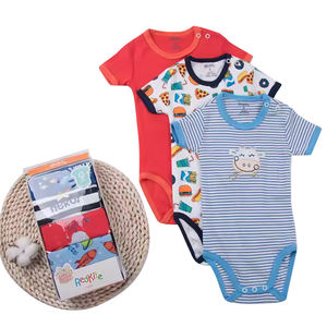 Al por mayor venta al por mayor nuevo estilos animal hombro corto mameluco infantil y niño botón bebé mameluco de verano - Product Image 1