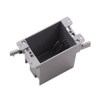 Boîte de jonction électrique en PVC BAREP ETLus 1 poste, couvercle de prise gris, boîte à interrupteurs