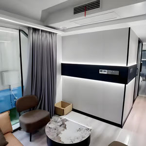 Chine Prix d'usine commercial Capsule spatiale de luxe Maison de conteneur mobile en bois Hôtel atelier Salle de bain Douche extérieure - Product Image 4