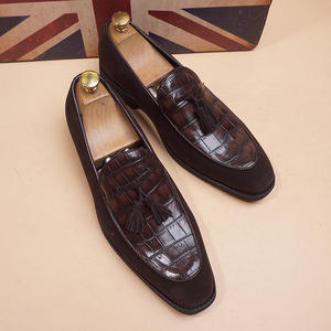 Chaussures de mariage formelles rétro en cuir véritable pour hommes, sur mesure, décontractées et faciles à porter, pour 2025 - Product Image 2