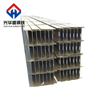 Poutre en acier en forme de H, acier H laminé à chaud, Q235 EN 10025-2 ISO 9001 pour la construction de charpentes 100x50-450x150, vente en gros