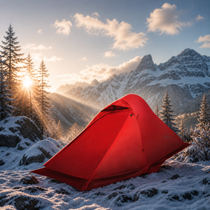 Carpa de Senderismo Ultraligera Personalizada para 1-2 Personas, 4 Estaciones, Nailon 20D Impermeable 4000mm, Profesional para Montaña, con Falda para Nieve - Product Image 1