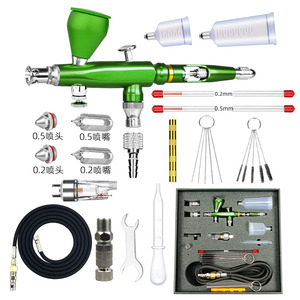 Kit d'aérographe M180K à alimentation par gravité 7,0 cc, double action, vitesse réglable, pour travaux d'art et peinture - Product Image 3