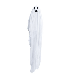 Decoraciones de Fantasmas de Halloween para Exteriores, Paquete de 3 Adornos Colgantes de Tela Transparente Blanca para Fiesta de Halloween - Product Image 5