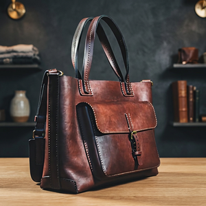 Fashionable Women's Genuine 100% Cow Buffalo Hide Leather Clutch Zipper Closure Waterproof Cross-Body Lightweight Durable - Product Image 1