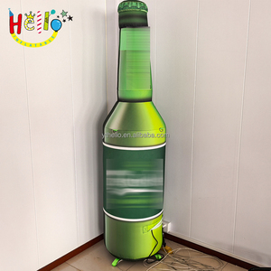 Tổ chức sự kiện quảng cáo tiếp thị chai rượu sâm banh mô hình khổng lồ màu xanh lá cây <span class=keywords><strong>Inflatable</strong></span> bóng chai rượu vang - Product Image 3