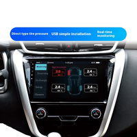 Détecteur TPMS universel avec capteur sans fil intégré, alimenté par énergie solaire, 315 MHz, haute qualité pour l'affichage de la navigation Android