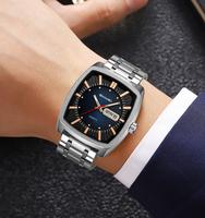 Montre-bracelet SKMEI 9354 pour homme, fonction jour et date, montre rétro pour hommes matures, pour les trajets quotidiens et les occasions professionnelles légères