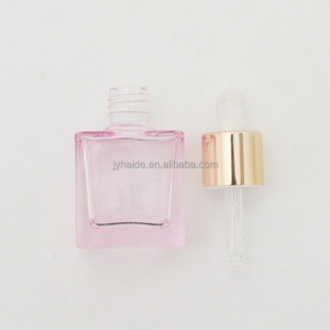 Factory Price Luxury Serum Dropper Gold-ring <strong>Pipette</strong> Essential Oil Pink <strong>10</strong> <strong>ml</strong> Mini Easy-carrying Glass <strong>Bottle</strong> - Product Image 5