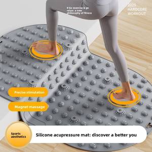 Alfombrilla de Masaje de Pies Ultrasónica de Silicona Líquida Suave, con Presión en los Dedos, para Correr en Interiores, Especial para Meridianos - Product Image 1