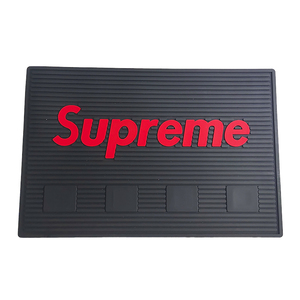 Custom Printed <b>Silicone</b> Hair Salon <b>Mat</b> Barber Tool Organizer <b>Mat</b> Anti Slip Magnetic Station Pad for Professional Use - Product Image 3