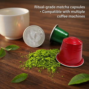 Cápsulas de Extracto de Matcha para Máquinas de Espresso – Control de Peso – Sabor Personalizado Caramelo Rosa – Muestra - Product Image 1