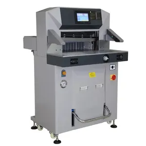 Hydraulic paper guillotine cutter cutting machine / paper die cutter with Side table and Air Ball