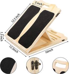 Fabbricazione all'ingrosso di <span class=keywords><strong>legno</strong></span> regolabile Stretch cuneo Slant Board polpaccio barella Slant inclinazione tavola per le ginocchia - Product Image 5