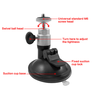Aluminio <span class=keywords><strong>Insta</strong></span> 360 Cámara de coche Parabrisas Vacío Dash Cam Soporte Bandera Soporte para teléfono móvil Soporte de ventosa para Insta360 GoPro - Product Image 3