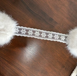 Winter Warm Hot <b>Girl</b> Foldable Headpiece Plush Ear Warmers Cute Lace Street Style Headband <b>Earmuffs</b> - Product Image 6