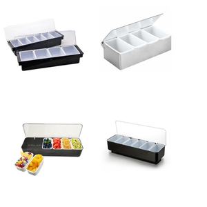 Contenitore per condimenti raffreddati con ghiaccio <span class=keywords><strong>Bar</strong></span> scatola per guarnire frutta a fette porta Dispenser - Product Image 2