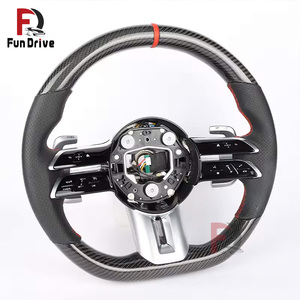 Accesorios de Mejora para Automóviles, <span class=keywords><strong>Volante</strong></span> de Fibra de Carbono para Mercedes Benz <span class=keywords><strong>AMG</strong></span> CLS W218 W219 550 500 Clase C W205 W204 Clase G S W221 - Product Image 5
