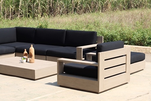 Tumbona Moderna de Madera Maciza para Exteriores con Diseño Elegante para Espacios Exteriores Duraderos - Product Image 4