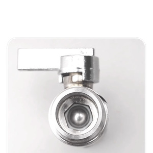Vanne à trois voies pour chauffe-eau en acier inoxydable 304, filetage interne et externe à 4 points, ouverture rapide pour robinet - Product Image 1