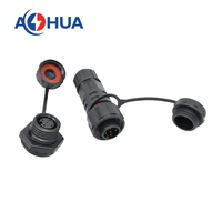 Fil de signal d'alimentation d'éclairage 5Pin assemblage mâle femelle connecteur de câble IP68 fil de borne à souder vers panneau 110V 5A prise étanche