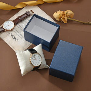 Boîte de montre de couverture de ciel et de terre de haute qualité, emballage en papier Imitation cuir galets, boîte-cadeau pouvant être estampillée à chaud avec LOGO - Product Image 3