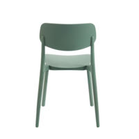 Chaise de salle à manger en plastique pour usage domestique, design moderne et simple, tabouret de salle de bain avec dossier, chaise écologique légère Kinlan