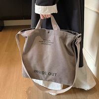Nouvel Arrivage 2026 – Sac en Toile Élégant et Tendance de Couleur Unie Grande Capacité pour Femme, Idéal pour les Voyages Quotidiens, le Travail et les Trajets Quotidien