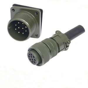 6-Core IP67 Waterproof Straight Copper Zinc Alloy Housing Plug Rated Male/Female - Product Image 2