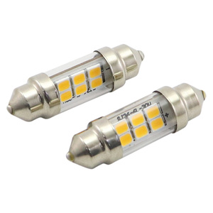Midcars โคมไฟ LED อ่านหนังสือสำห<span class=keywords><strong>รับ</strong></span><span class=keywords><strong>รถ</strong></span>ยนต์, โคมไฟป้ายทะเบียน C5W 12-24โวลต์50-100LM ความสว่างสูงหลอดไฟแอลอีดีสองแฉก2ปี - Product Image 3
