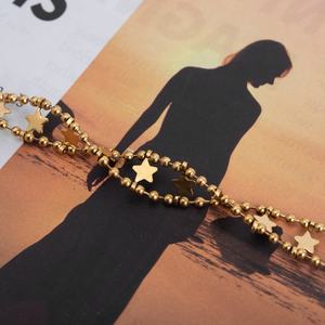 Nuevo Diseño, Collar de Doble Capa con Estrella de Cinco Puntas en Oro de 18k, Collar de Acero Inoxidable, Joyería de Acero Inoxidable - Product Image 6