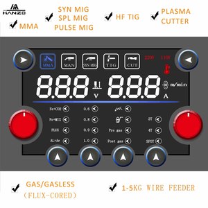 Nouvelle machine multifonction intelligente 5 en 1 Syn Mig/soudure alimentée par courant continu 110v/220v <span class=keywords><strong>Alu</strong></span>/hf <span class=keywords><strong>Tig</strong></span>/cut/mma 200 ampères - Product Image 3