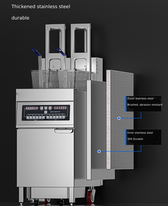 Friteuse de table à double cylindre 14L * 2 - Product Image 1