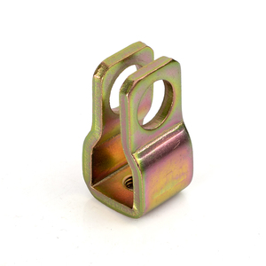 Connecteur en Y en acier de précision avec extrémité de <span class=keywords><strong>tige</strong></span> cylindrique, joint <span class=keywords><strong>à</strong></span> fourche plaqué zinc coloré estampé sur mesure avec filetage interne - Product Image 1
