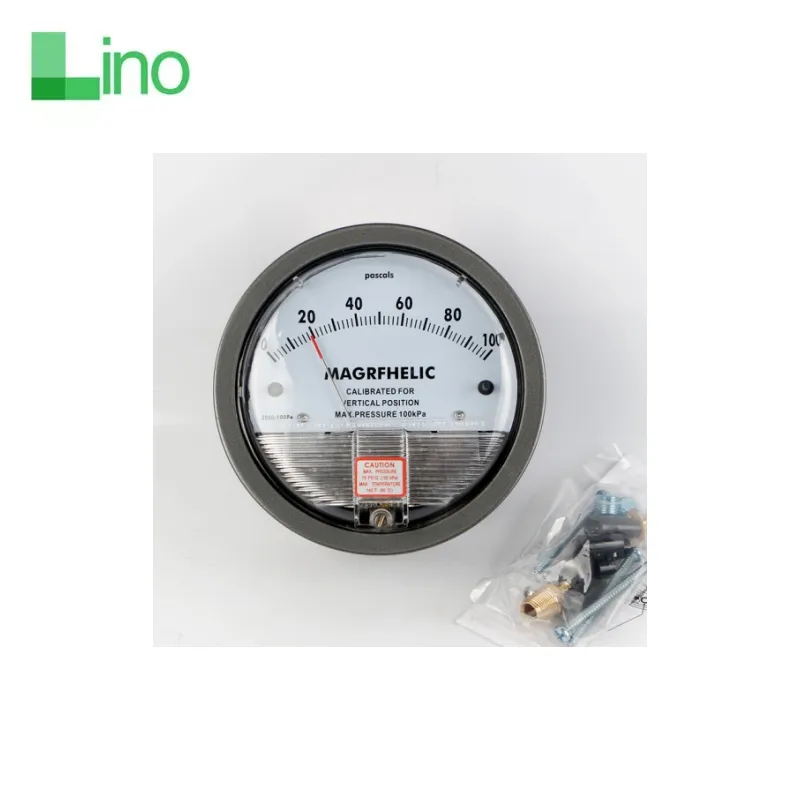 Máy đo áp suất khác biệt để làm sạch phòng đồng hồ đo áp suất áp kế đo áp suất khác biệt