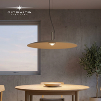 Luminaire suspendu LED rond en aluminium de style nordique pour salles à manger, haute luminosité, anti-éblouissement profond, adapté au salon, à la table basse