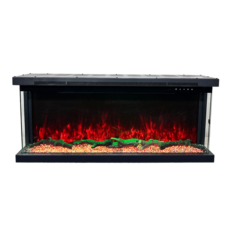 40-Inch LED Electric Fireplace Room Heater Wall Mount with TV Built-In Installation Metal Material for Hotels