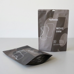 Custom Printed Stand Up Pouch Packaging <b>Bag</b> for Sports Accessories Knee Support Fitness Products Resealable <b>Zip</b> Lock Pouch OEM - Product Image 2