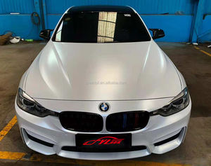 رقاقات لاصقة معدنية لامعة لامعة لون أبيض من الساتان للهيكل للسيارات كروم مغلف من الفينيل - Product Image 2