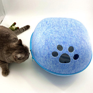 Fabrik direkt Großhandel Filz Haustier Höhle Filz Katzen haus Haustier Nest/Zeltbett - Product Image 5